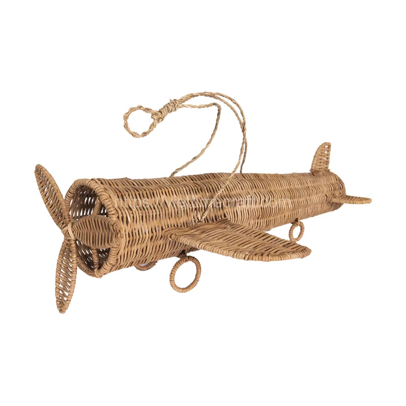 Natural Aeroplane Shaped Rattan Toy Vietnam Wholesale