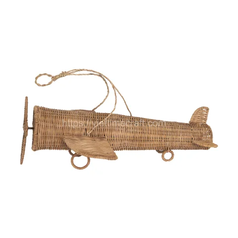 Natural Aeroplane Shaped Rattan Toy Vietnam Wholesale