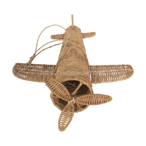 Natural Aeroplane Shaped Rattan Toy Vietnam Wholesale