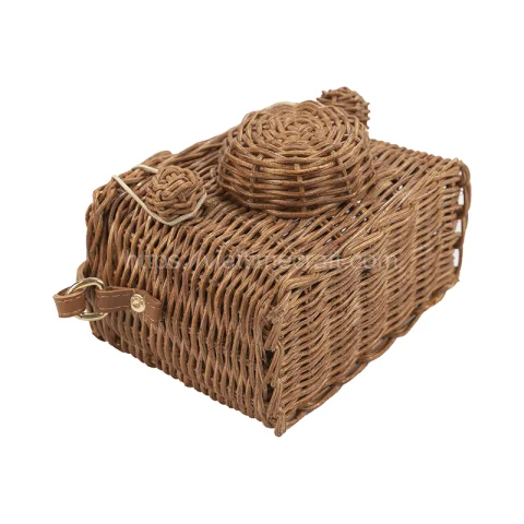 Handmade Wicker Rattan Camera Bag Vietnam Wholesale