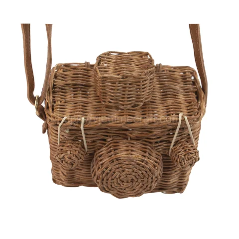 Handmade Wicker Rattan Camera Bag Vietnam Wholesale
