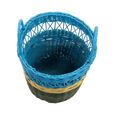 Colorful Rattan Basket Vietnam Wholesale