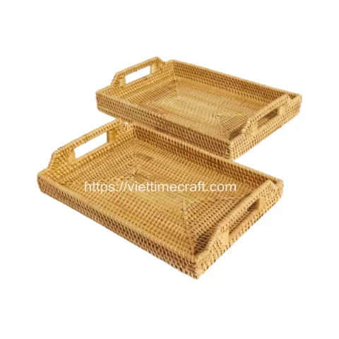 Set 2 Rattan Tray Gift Wholesale