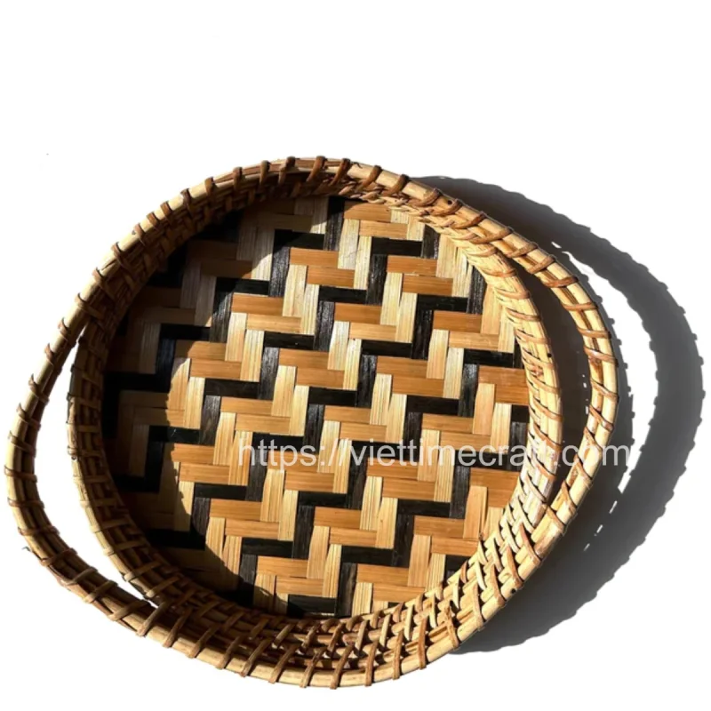 Wicker Rattan with Bamboo Tray Wholesale