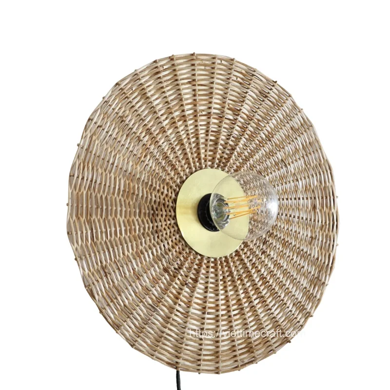 Natural Rattan Wall Sconce Wholesale