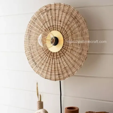 Natural Rattan Wall Sconce Wholesale