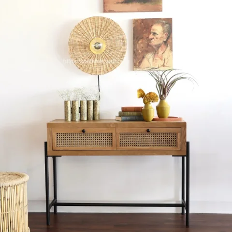 Natural Rattan Wall Sconce Wholesale