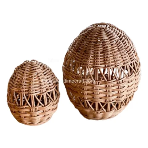 Rattan Export Natural Rattan Easter Eggs Wholesale - REX-M0948