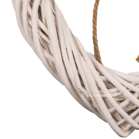 Rattan Heart Wreath Front Door Wall Decoration