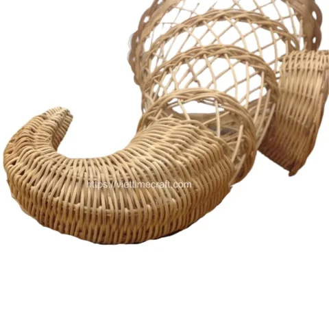 New Design Wicker Cornucopia Basket on Thanksgiving Day