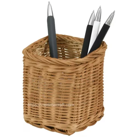Wholesale Rattan Desk Organiser – Set of 5 – M0941