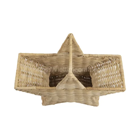 New Design Star Shape Rattan Basket with Handle Vietnam Wholesale – M0953