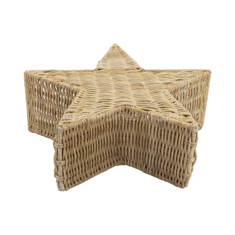 New Design Star Shape Rattan Basket with Handle Vietnam Wholesale – M0953