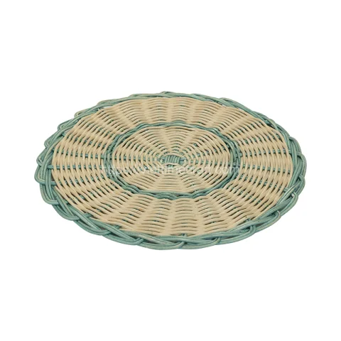 Set of 2 Round Rattan Placemat
