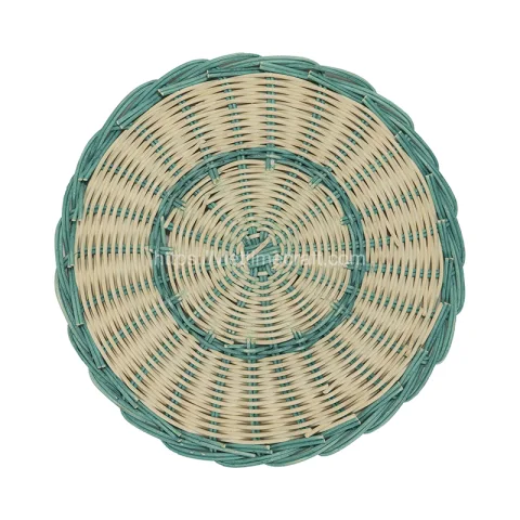 Set of 2 Round Rattan Placemat