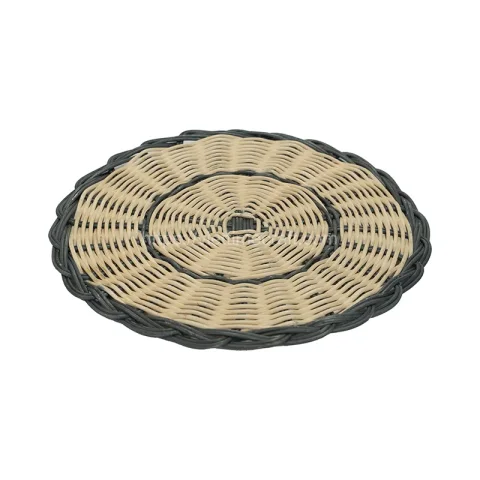 Set of 2 Round Rattan Placemat