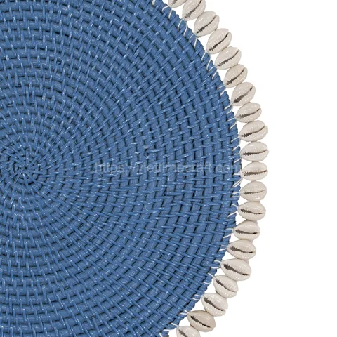 Rattan Placemat With Seashells For Wholesale