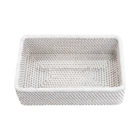 Set Of 3 Rattan Storage Boxes