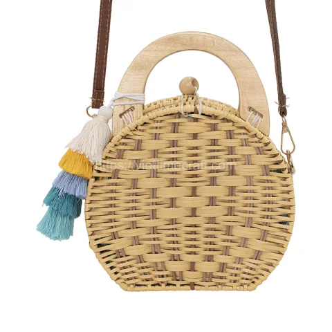 Rattan Export Handgeflochten Rattan Schulter Tasche - REX-M0998