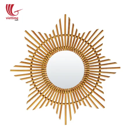 Rattan Export Remarkable Sun Shaped Rattan Mirror - REX-MCVTC8523