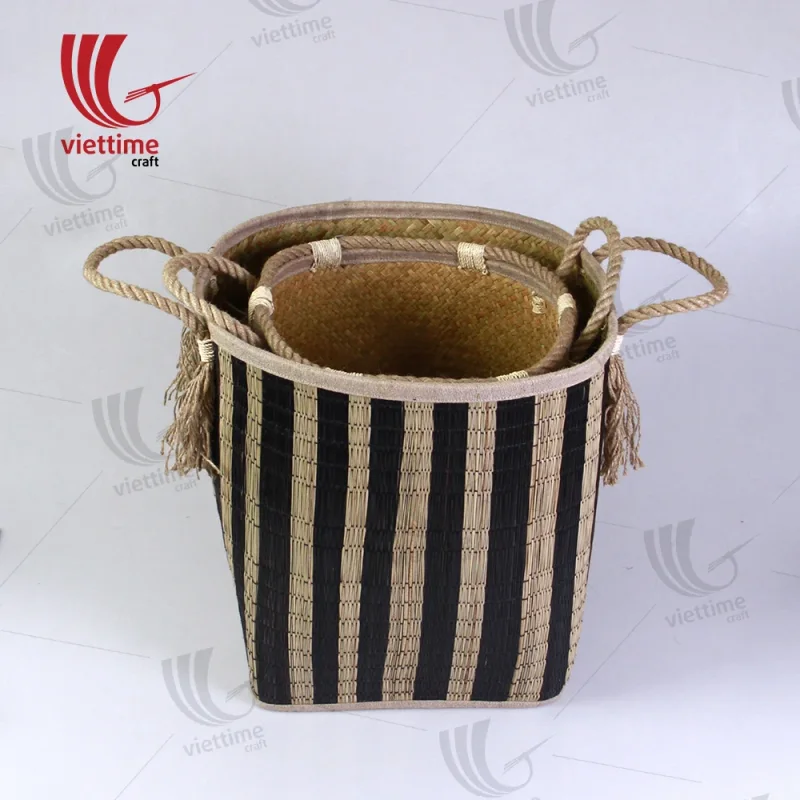 Lepironia Storage Basket Set With Handle