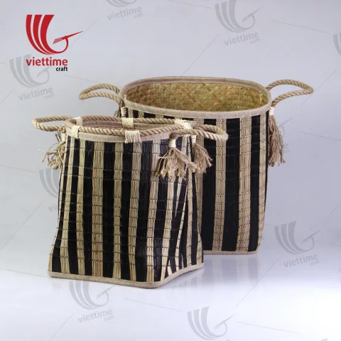 Lepironia Storage Basket Set With Handle