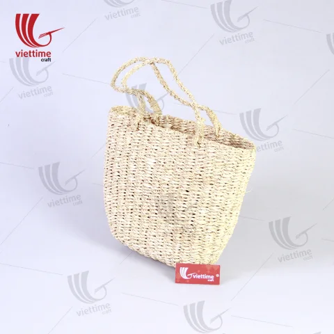 Model Handmade Palm Leaf Handbag