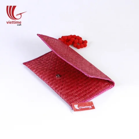 Hot Red Ladies Lepironia Clutch Bag