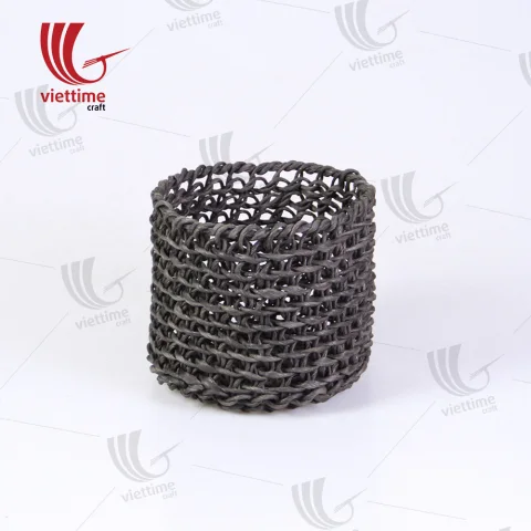 Rattan Export Unique Black Paper Storage Basket - REX-MK0013