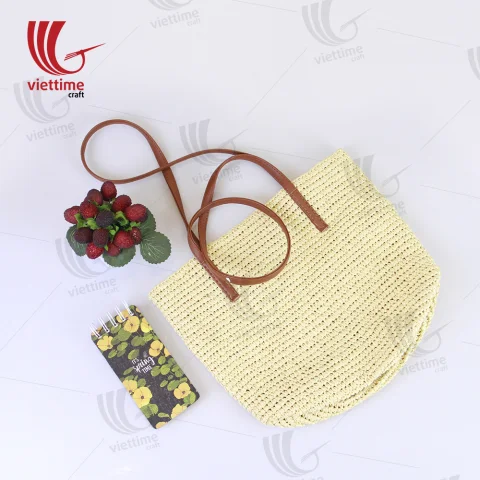 White Tote Bag Made From Recycled Paper