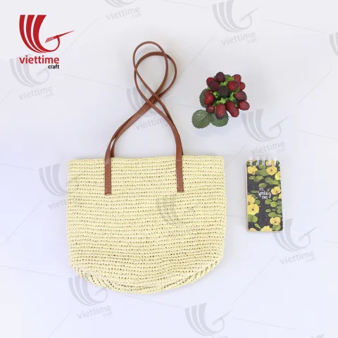 White Tote Bag Made From Recycled Paper