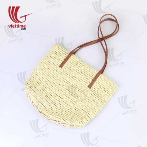 White Tote Bag Made From Recycled Paper