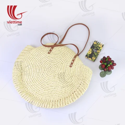 White Round Paper Bag For Women Wholesale