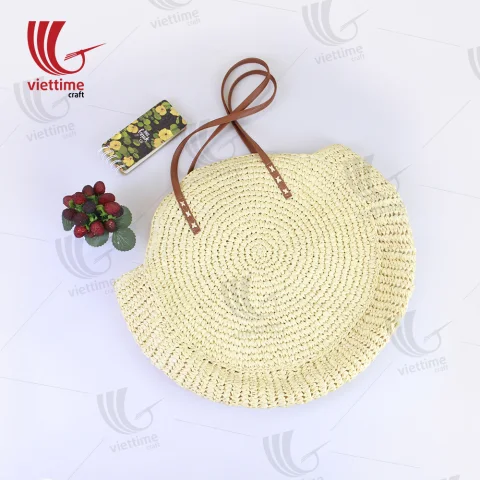 White Round Paper Bag For Women Wholesale