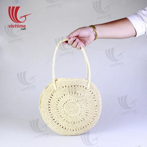 White Paper Round Bag For Women Wholesale