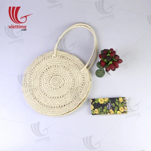 White Paper Round Bag For Women Wholesale