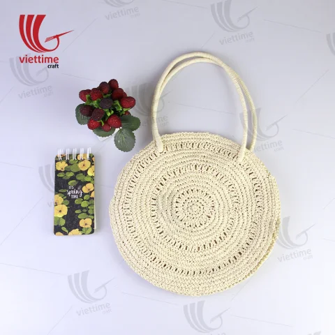 White Paper Round Bag For Women Wholesale