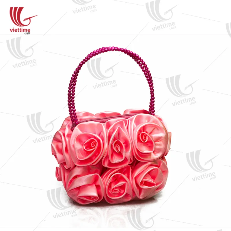 Handicraft Flower Brocade Women HandBag