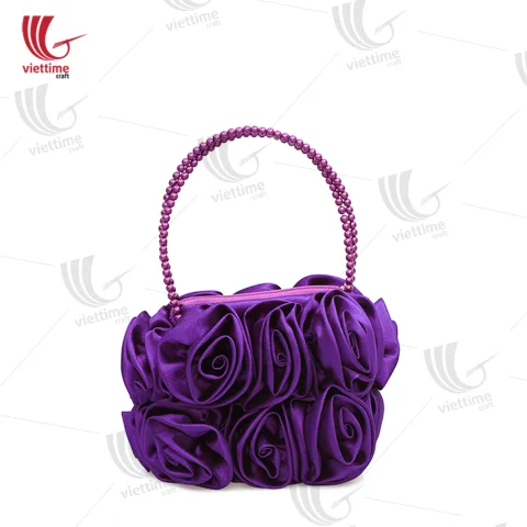 Handicraft Flower Brocade Women HandBag