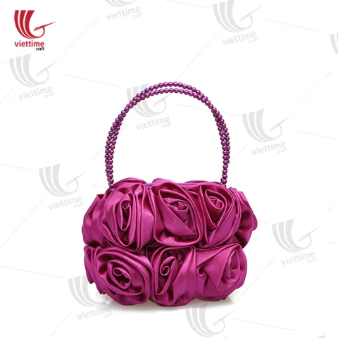 Handicraft Flower Brocade Women HandBag