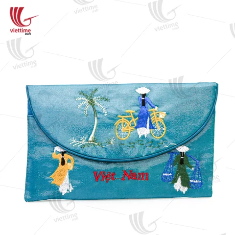Vietnamese Gift Brocade Women Clutch Bag