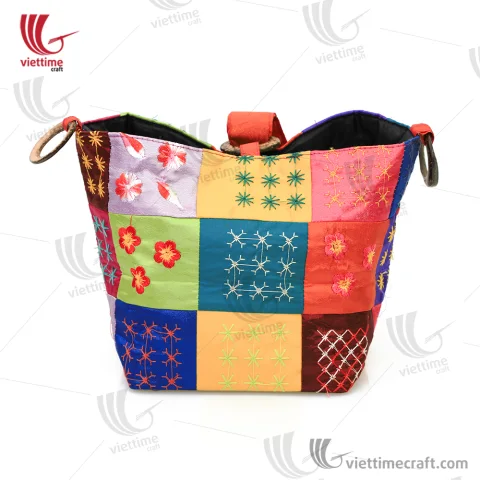 Colorful Brocade Tote Women HandBag
