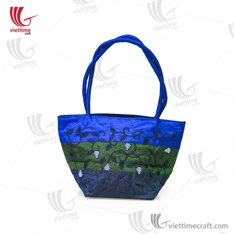 Medium Sized Brocade Tote Women HandBag