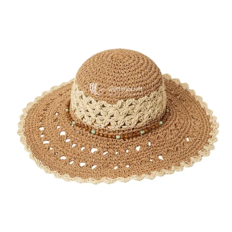 Rattan Export Hot-Trend Sustainable Straw Hat for Women, Paper Rope Custom Hats for Beachwear - REX-MK0073
