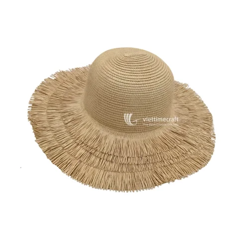 Hot-Selling Wide Brim Straw Hat for Women, Elegant Beach Hat for Summer Travel & Resort Wear