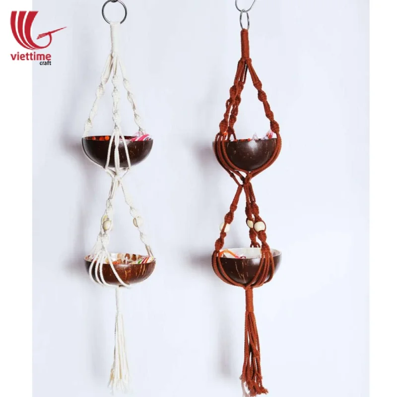 Modern Double Macrame Plant Hangers