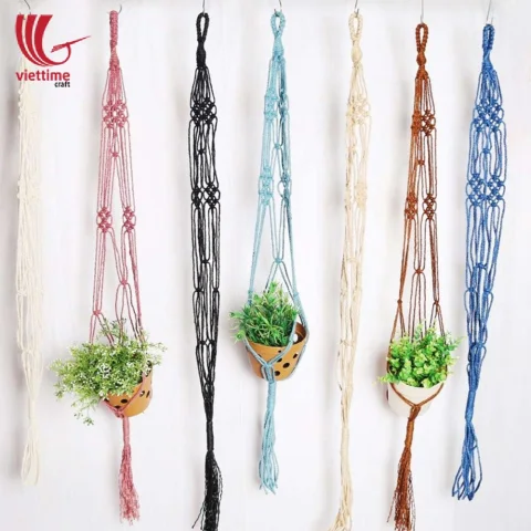 Modern Double Macrame Plant Hangers