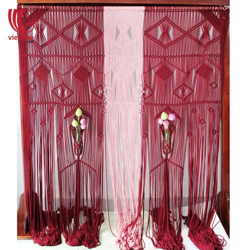 Luxury Wedding Backdrop Macrame Door Curtain