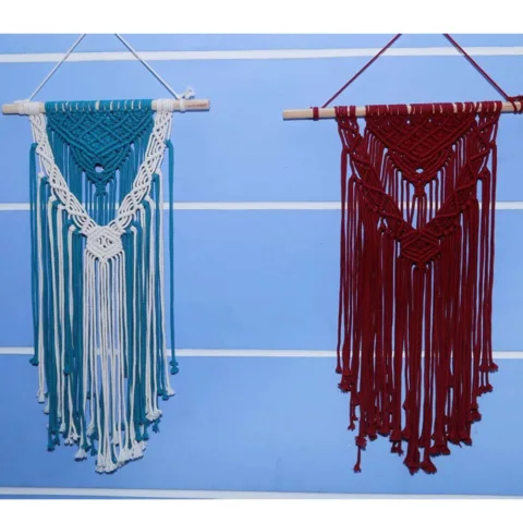 Colorful Handmade Macrame Wall Hanging
