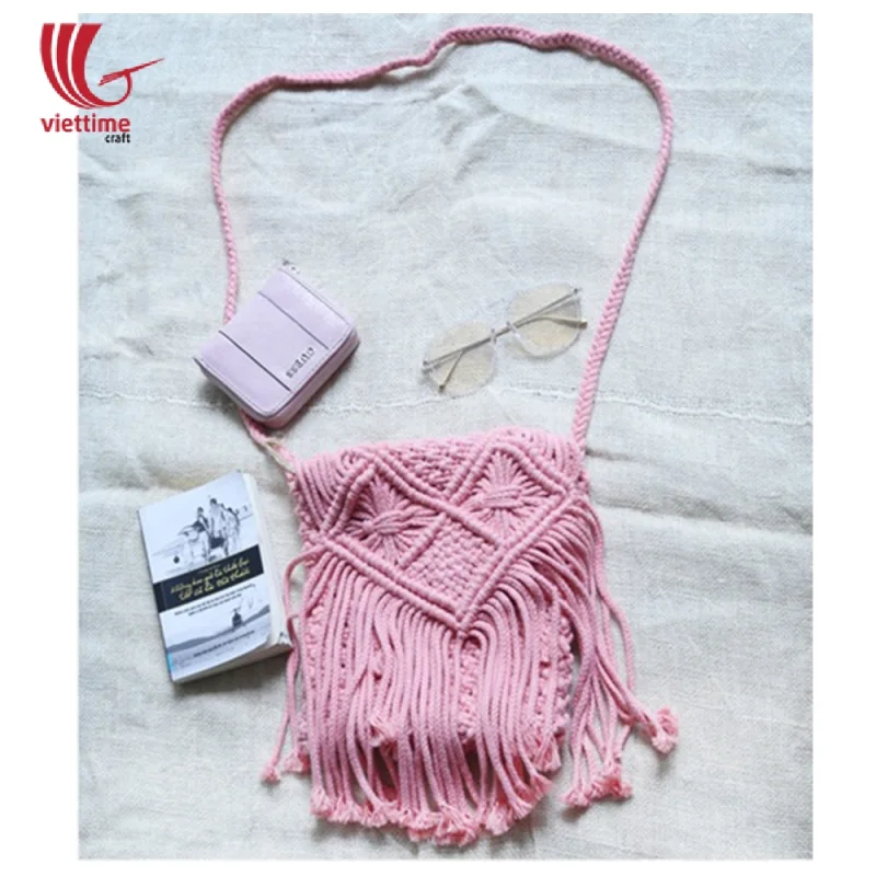 Boho Vintage Styled Cute Macrame Shoulder Bags